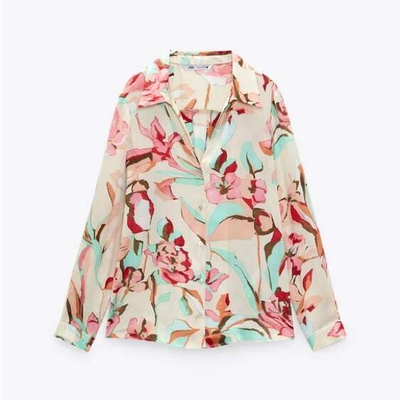 Zara Satin Blouse - Picture 1 of 2